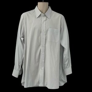 Hamilton 1883 Men's Long Sleeve Button Up Shirt Light Blue/Brown Plaid‎ Size XL